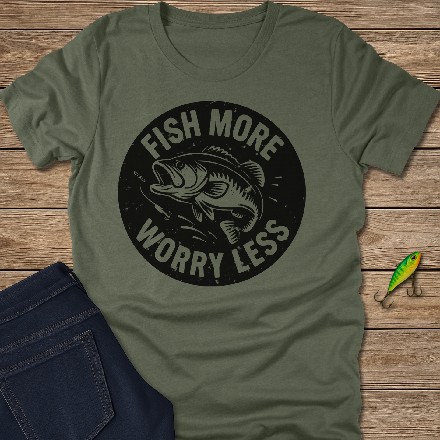 Fish More Bass Tee