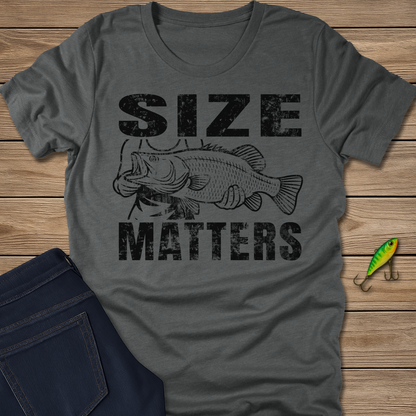 Size Matters fishing T-shirt