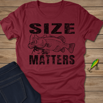 Size Matters fishing T-shirt