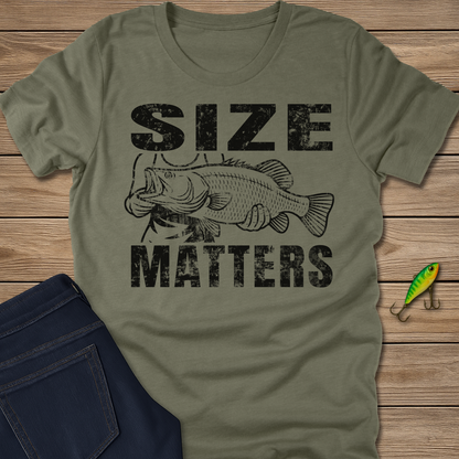 Size Matters fishing T-shirt