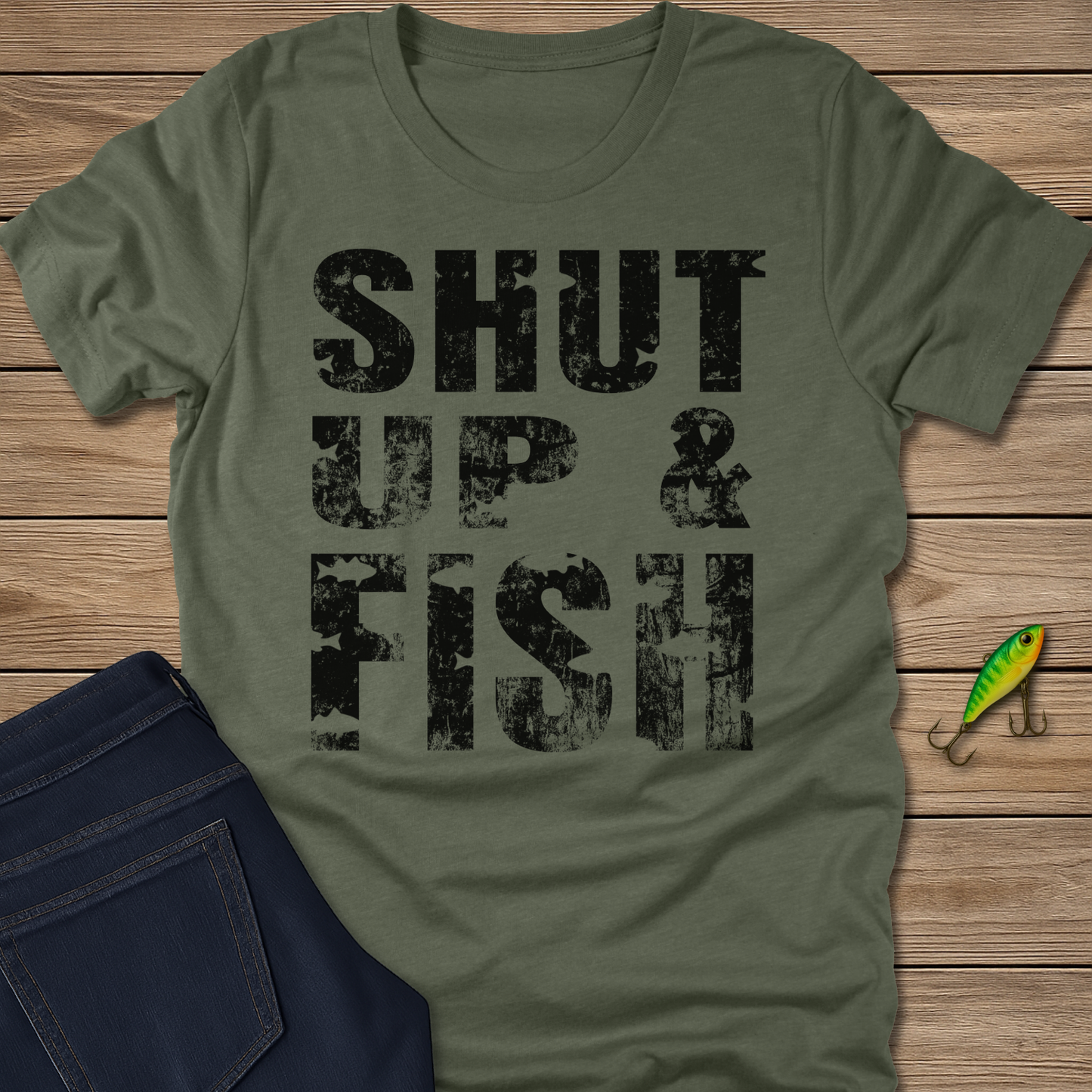 Shut Up and Fish Tee