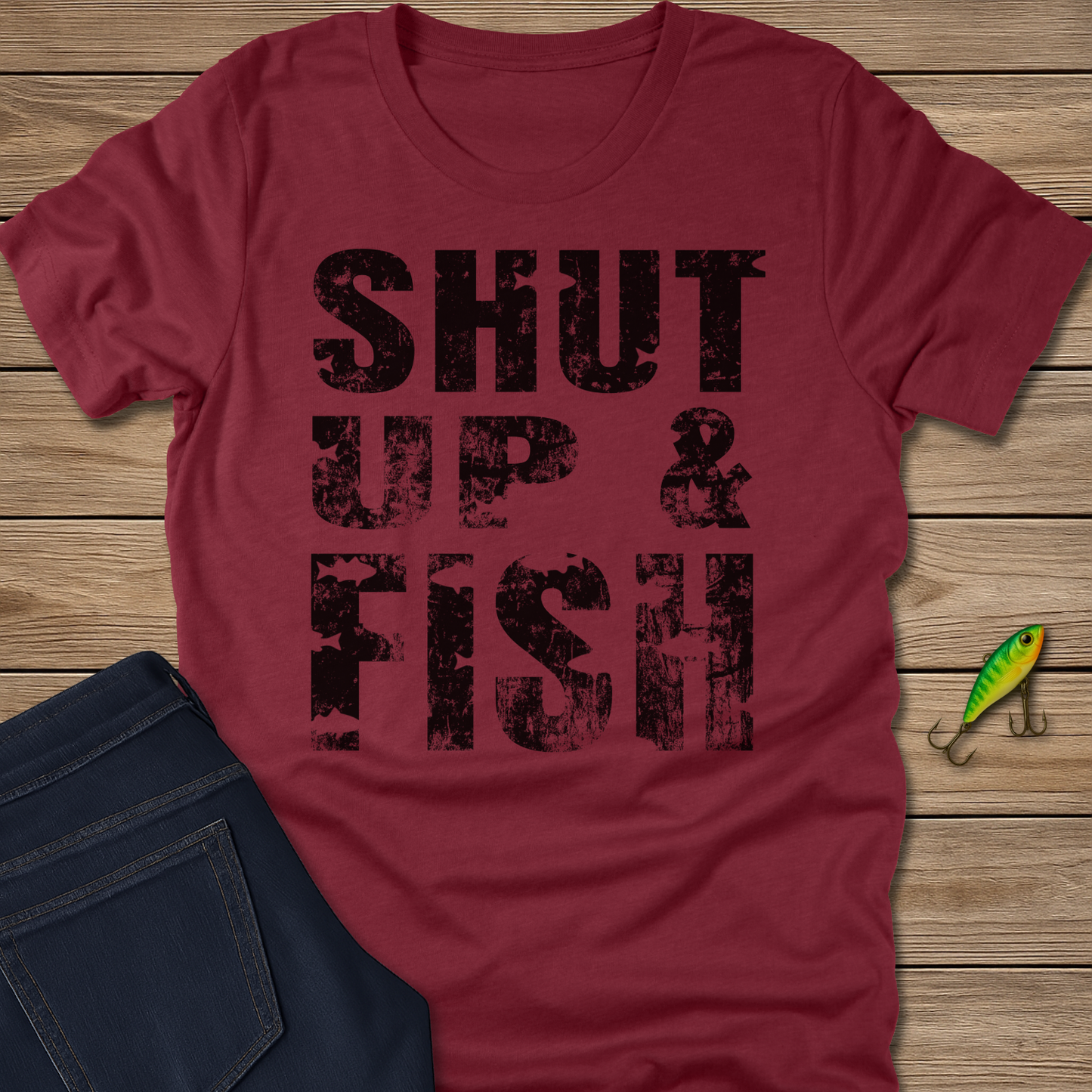 Shut Up and Fish Tee