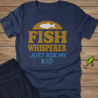 Fish Whisperer fishing T-shirt in Dark Grey Heather