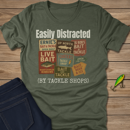 Easily Distracted fishing T-shirt