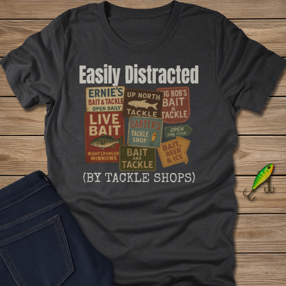 Easily Distracted fishing T-shirt