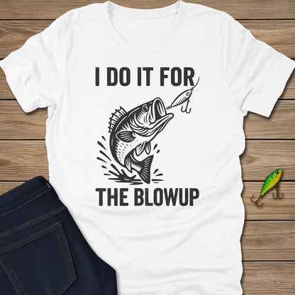 The Blowup fishing T-shirt in Heather Slate