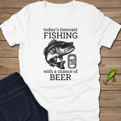 Forecast fishing T-shirt in Heather Slate