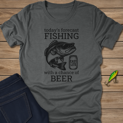 Forecast fishing T-shirt