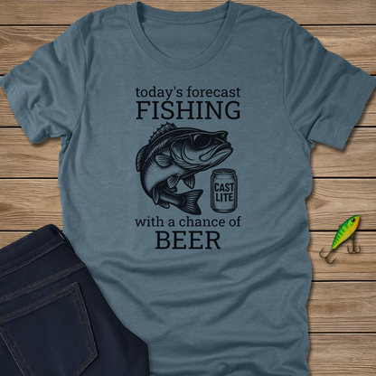 Forecast fishing T-shirt