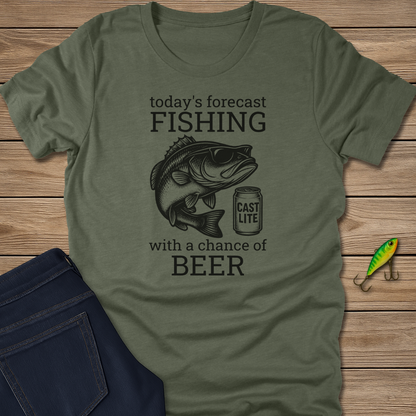 Forecast fishing T-shirt