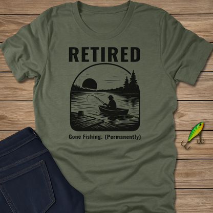 Retired: Gone Fishing fishing T-shirt
