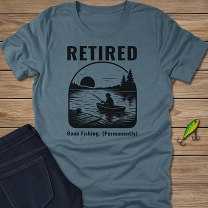 Retired: Gone Fishing fishing T-shirt