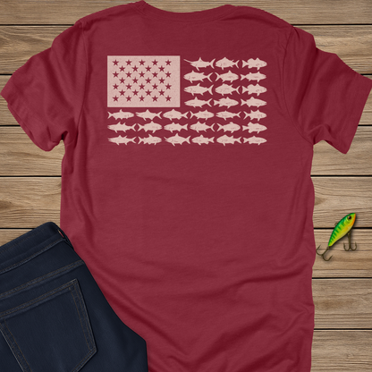 Salt. Stars. Stripes. fishing T-shirt