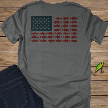 Salt. Stars. Stripes. fishing T-shirt