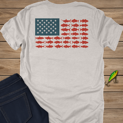 Salt. Stars. Stripes. fishing T-shirt