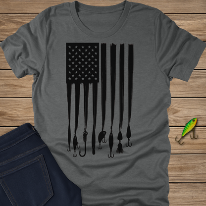 Stars, Stripes, and Lures fishing T-shirt
