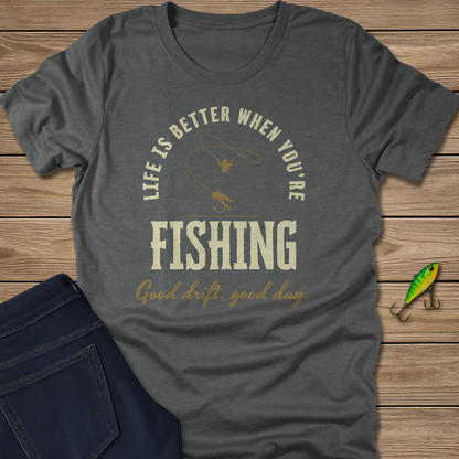 Life Is Better Fishing Trout Tee