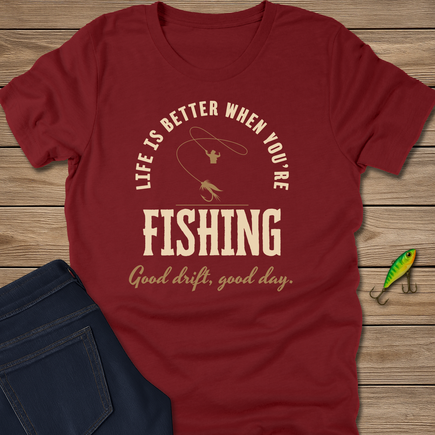 Life Is Better Fishing Trout Tee