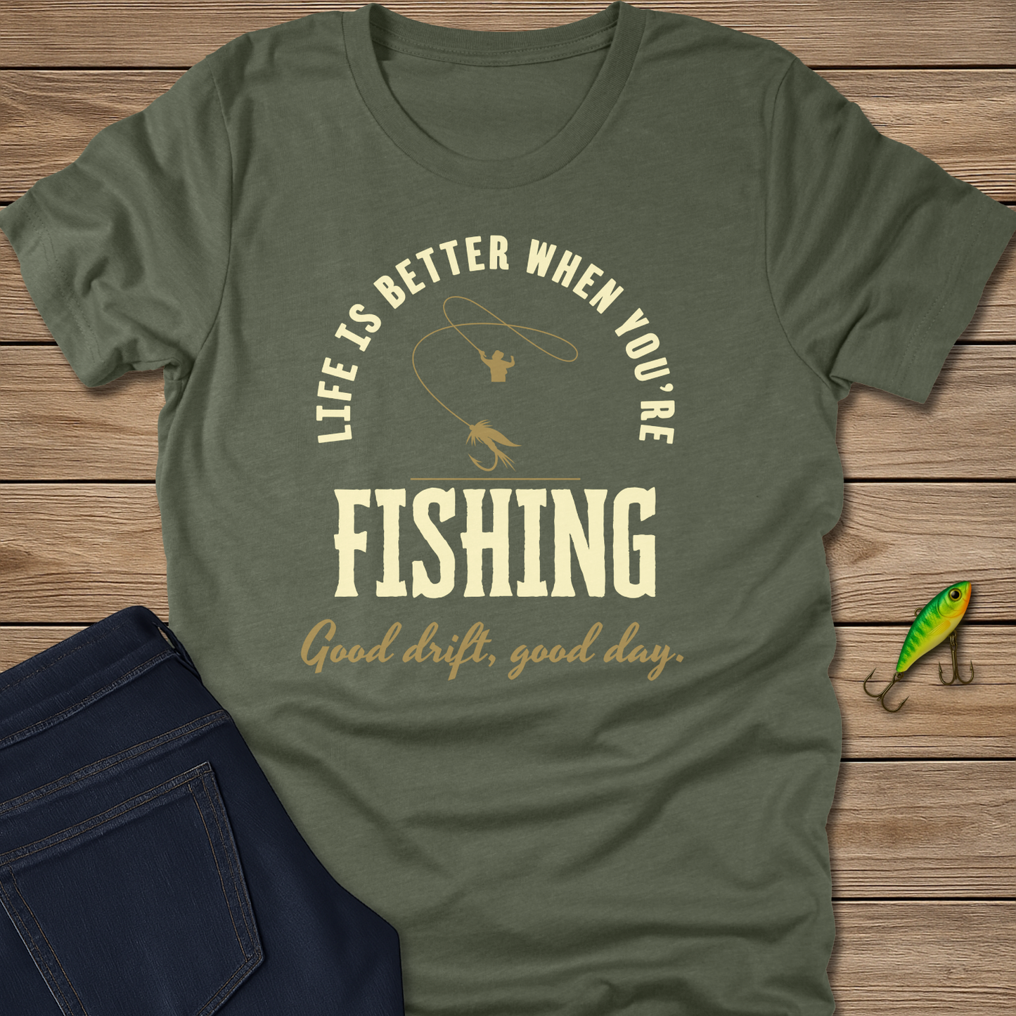 Life Is Better Fishing Trout Tee