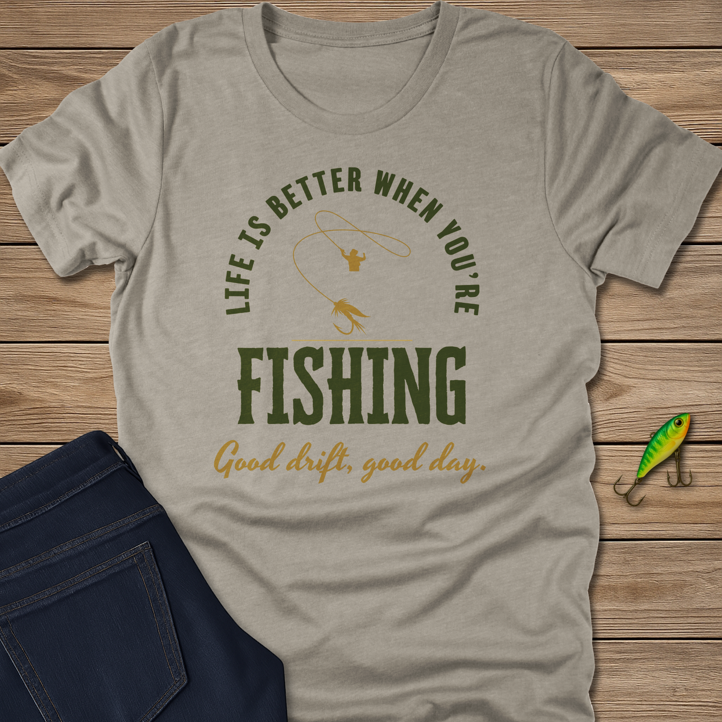 Life Is Better Fishing Trout Tee