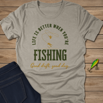 Life Is Better Fishing Trout Tee
