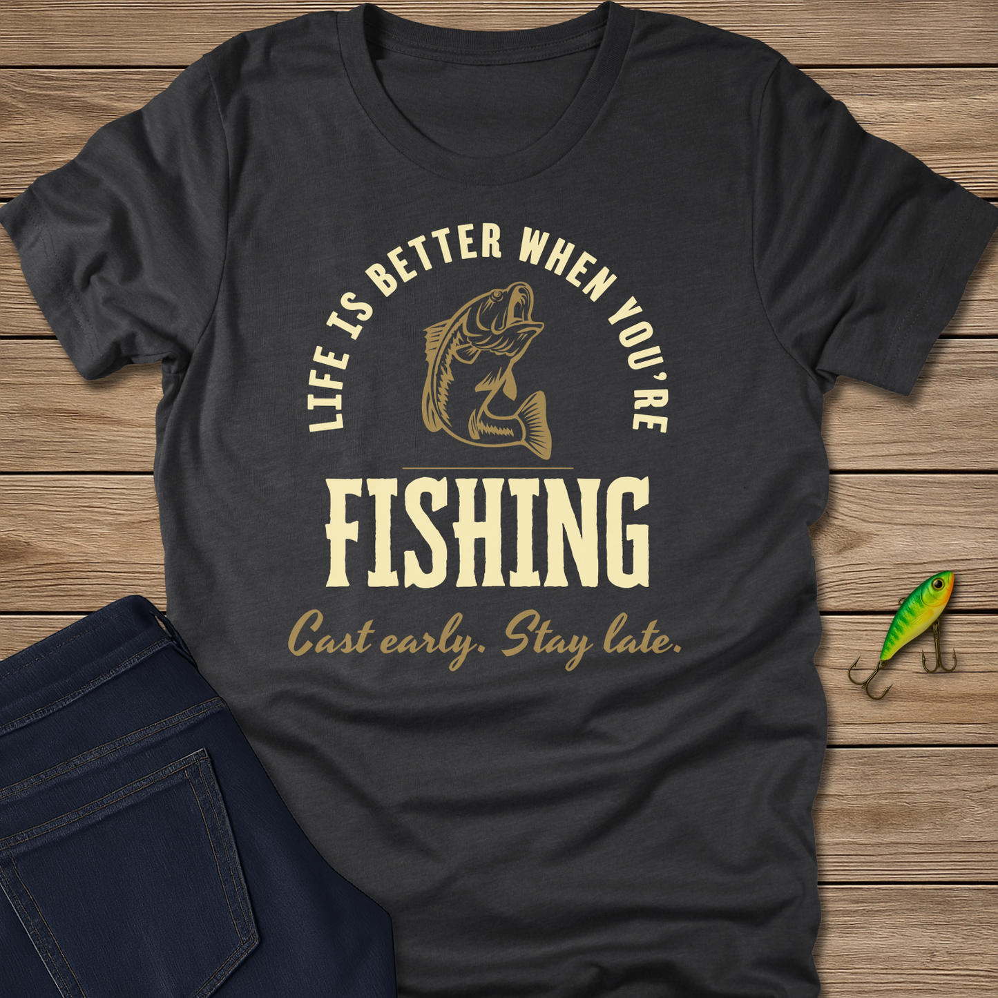Life Is Better Fishing Bass Tee