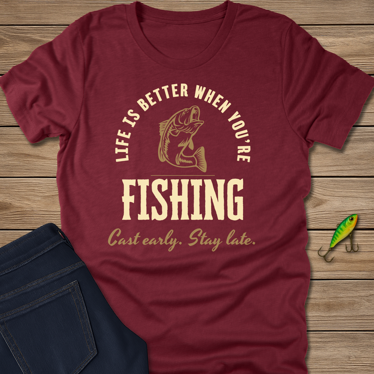 Life Is Better Fishing Bass Tee