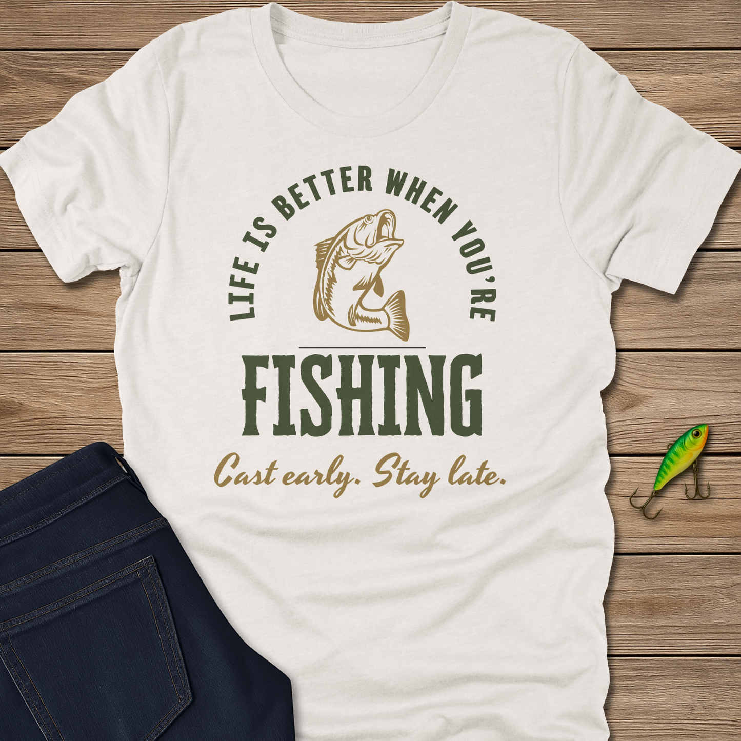 Life Is Better Fishing Bass Tee