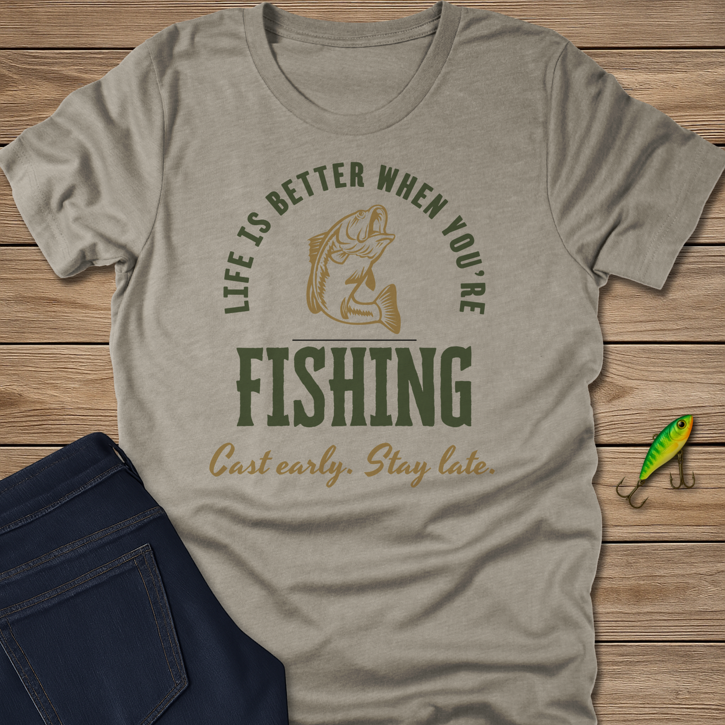 Life Is Better Fishing Bass Tee