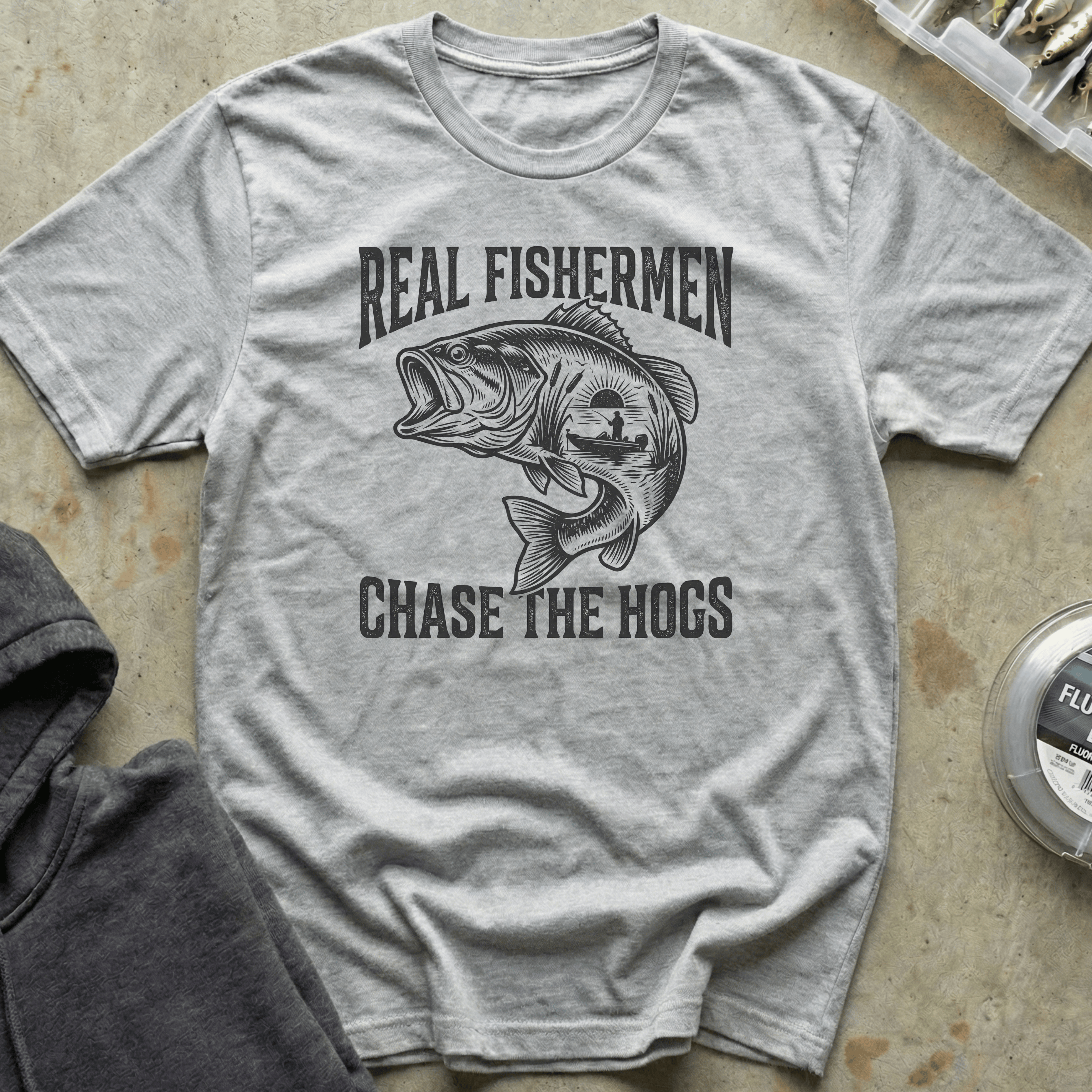 Real Fishermen: Chase Hogs Tee
