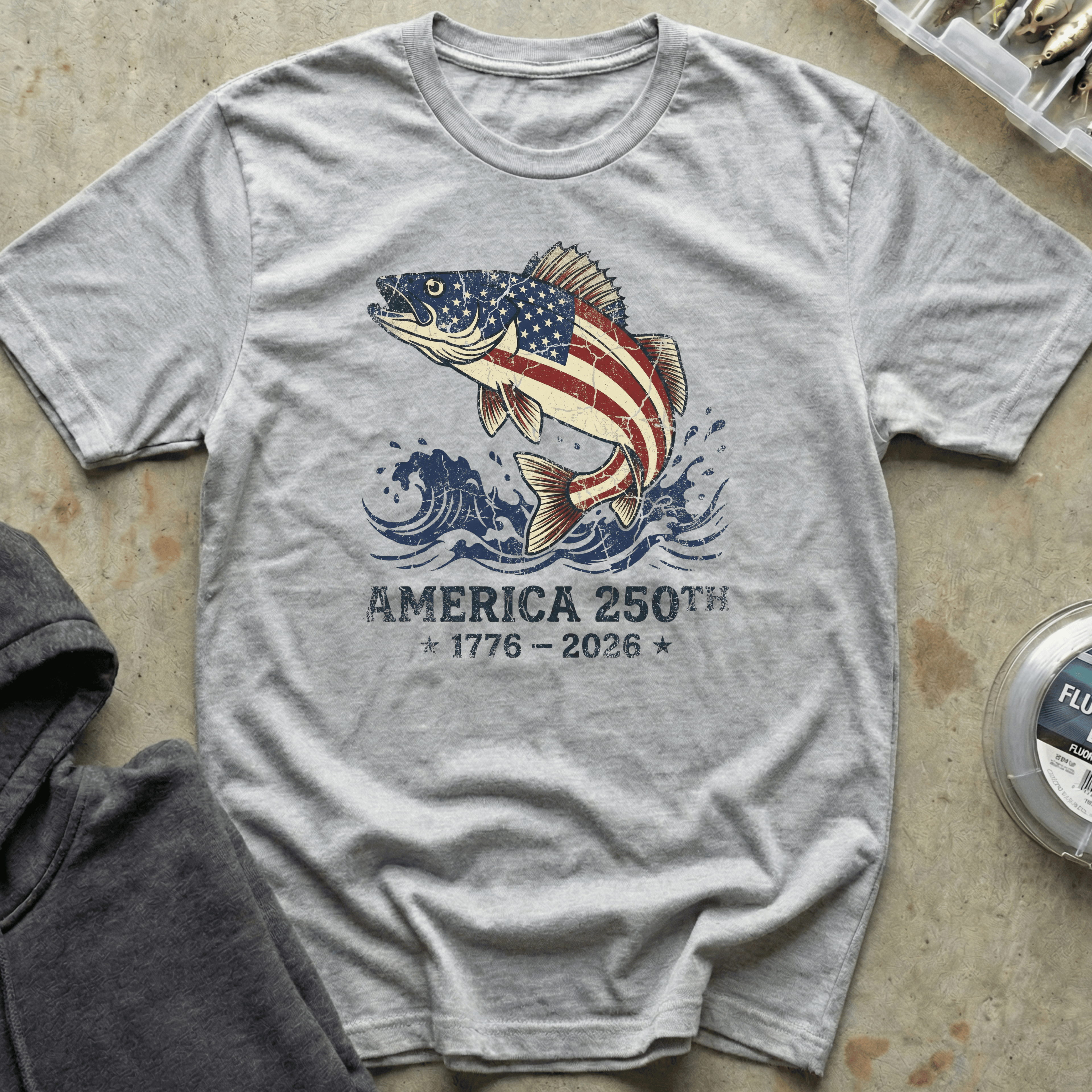 America 250 Walleye Tee