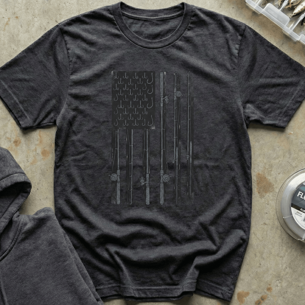 Red, White, and Rods Tee