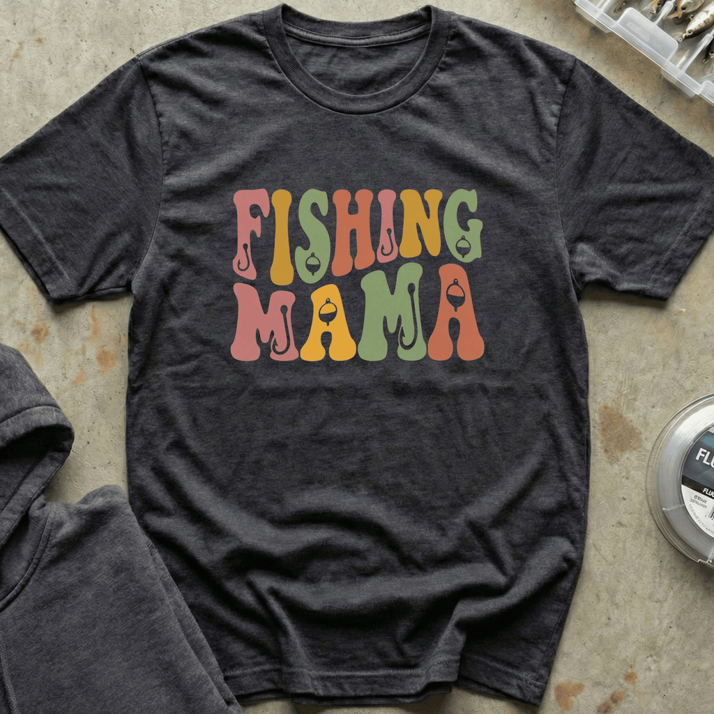 Fishing Mama Retro Tee