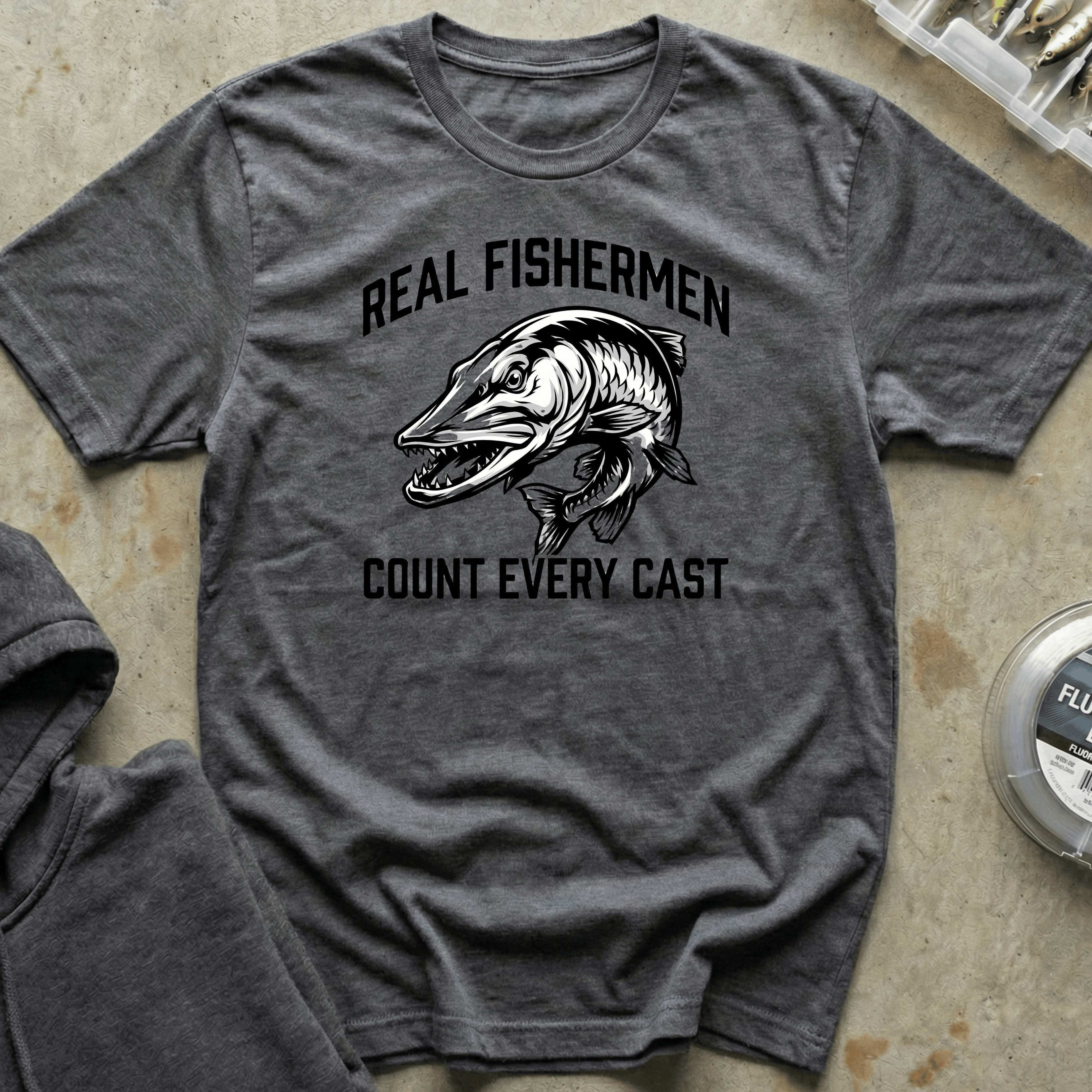 Real Fishermen: Count Casts Tee