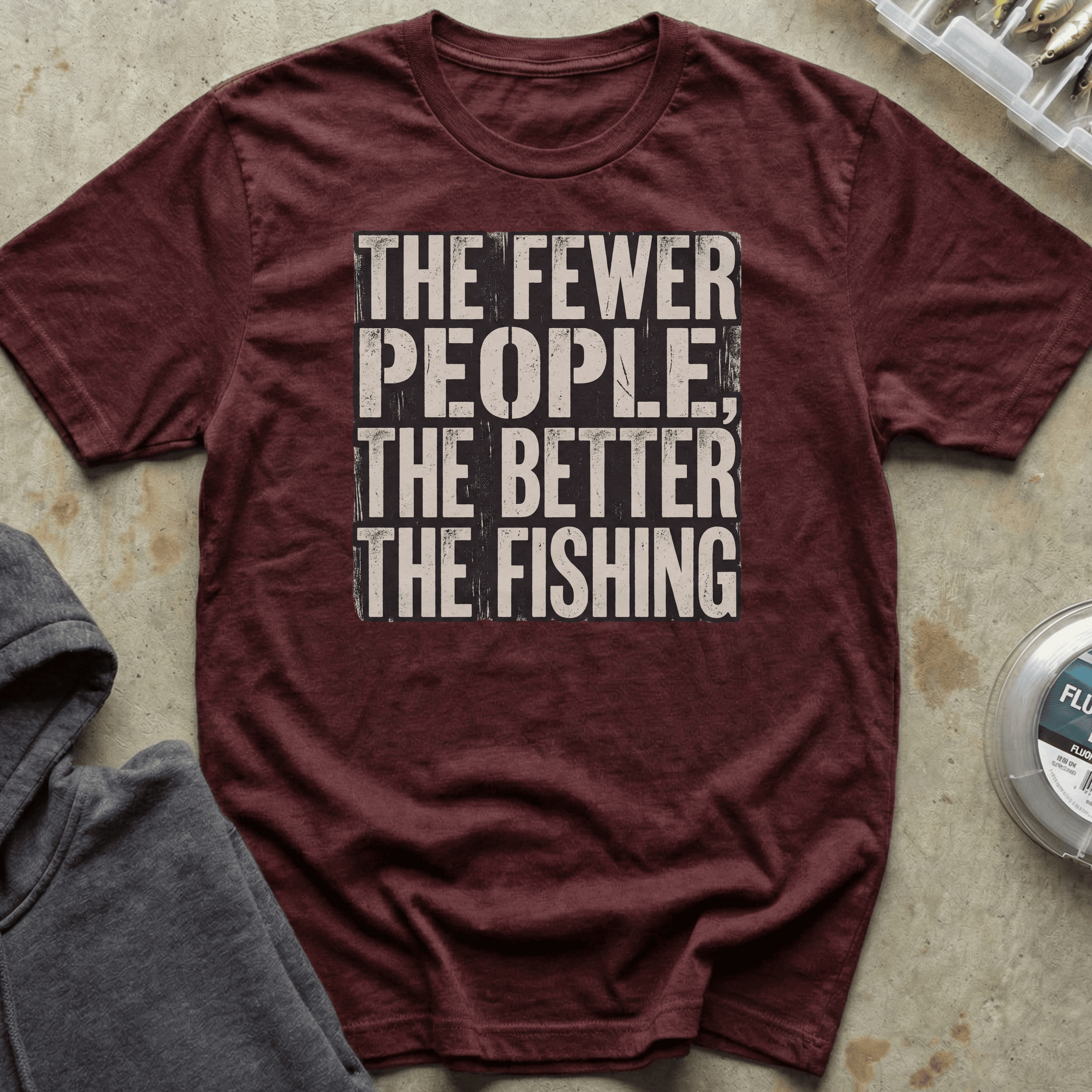 Fewer People Better Fishing Tee