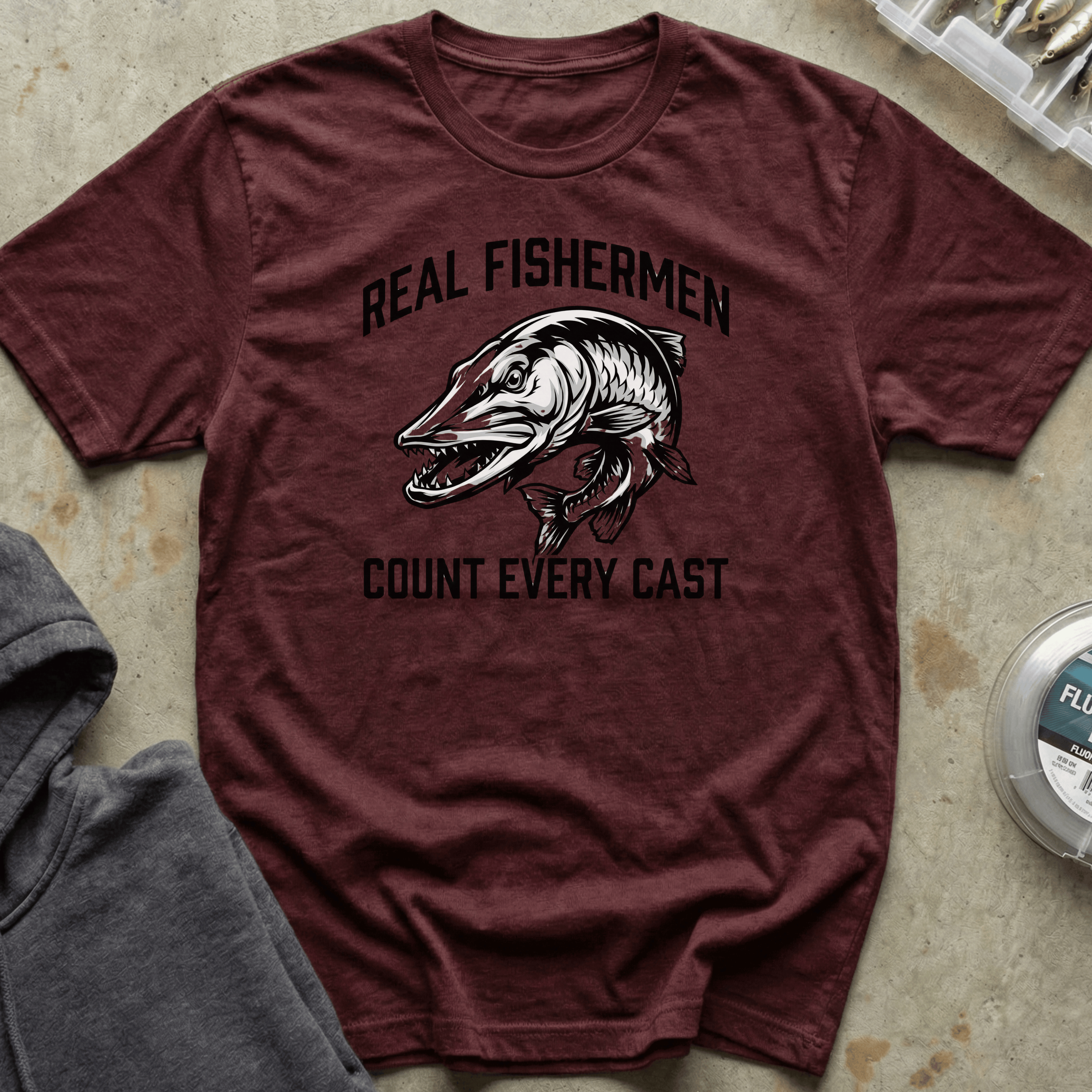 Real Fishermen: Count Casts Tee