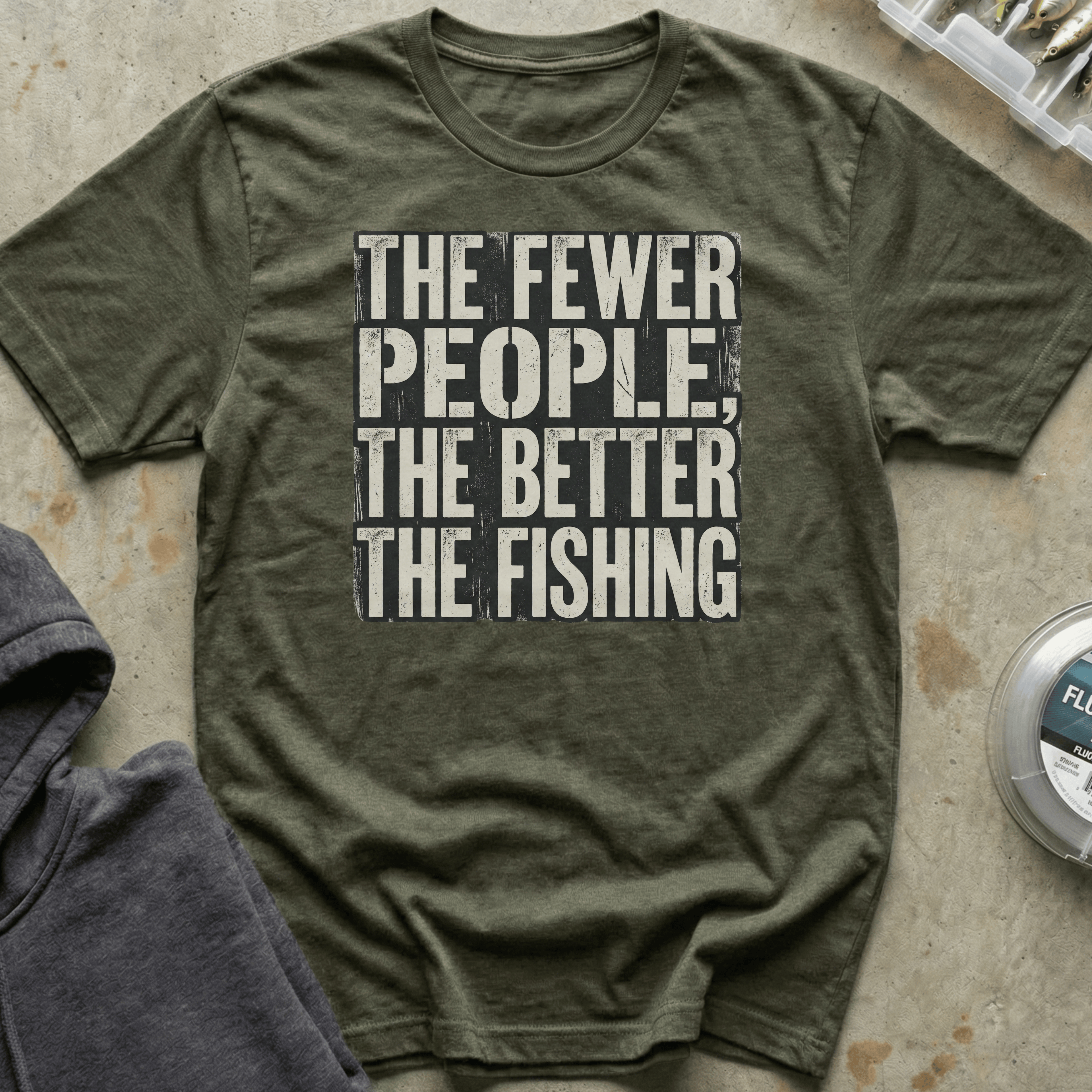 Fewer People Better Fishing Tee