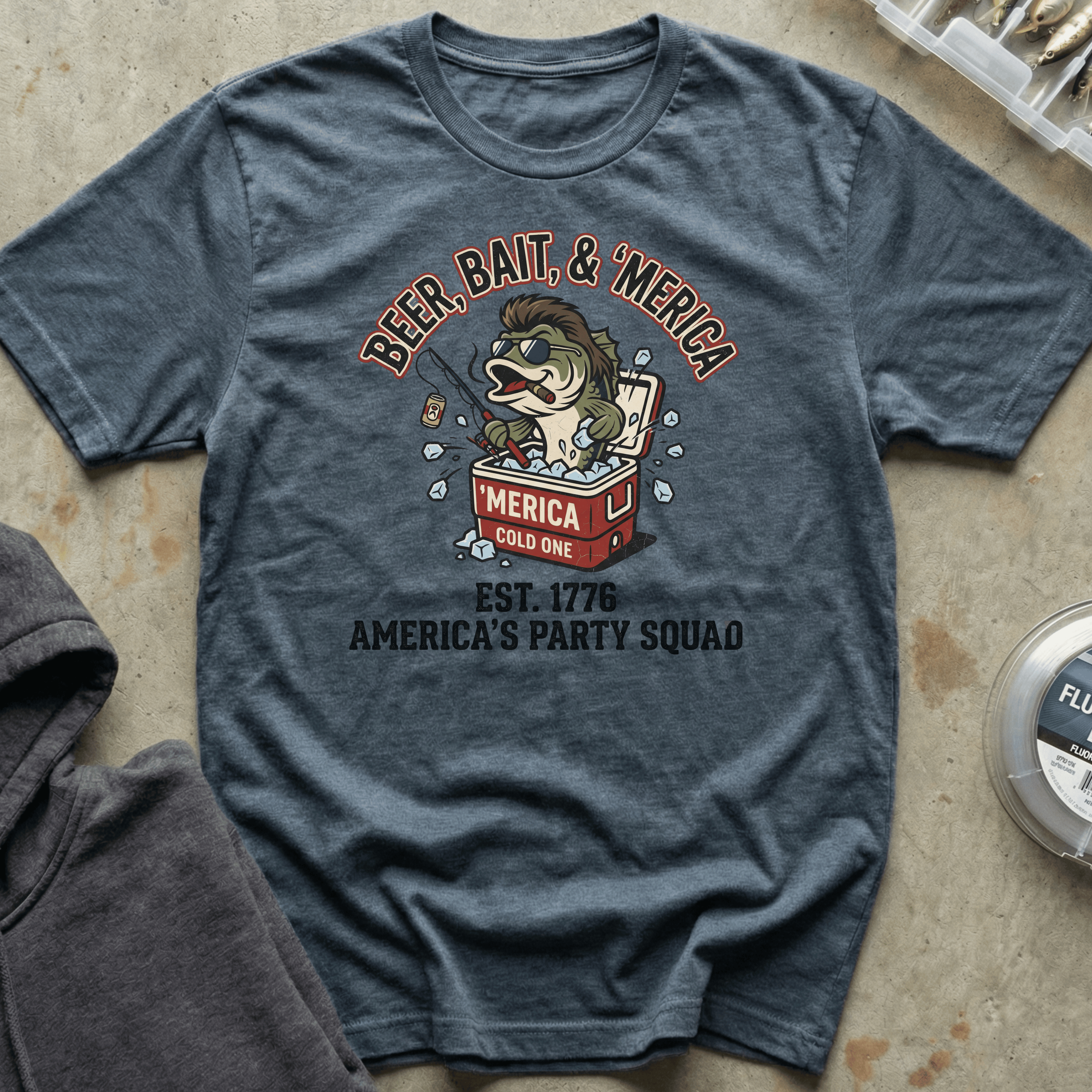 Beer, Bait, 'Merica Tee