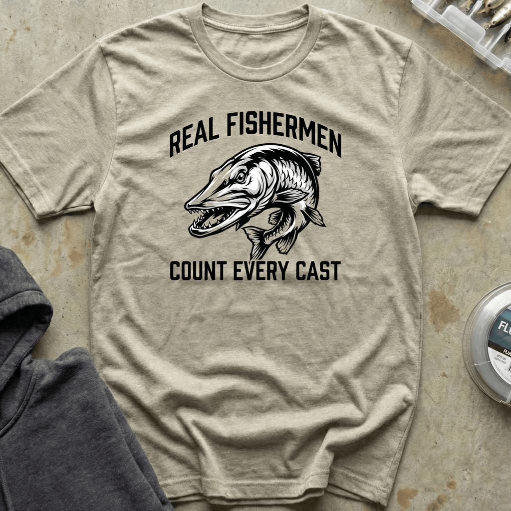 Real Fishermen: Count Casts Tee