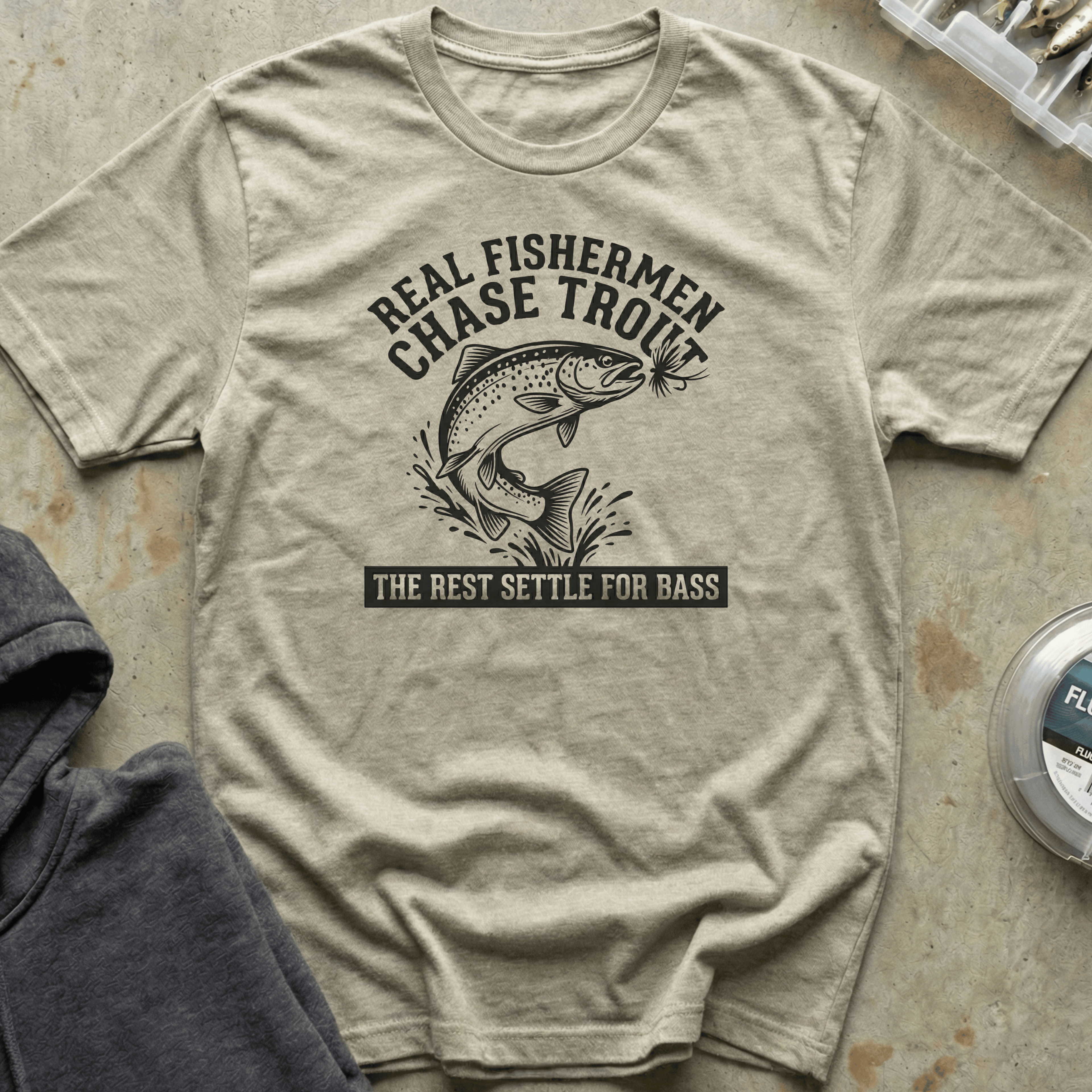 Real Fishermen Chase Trout Tee