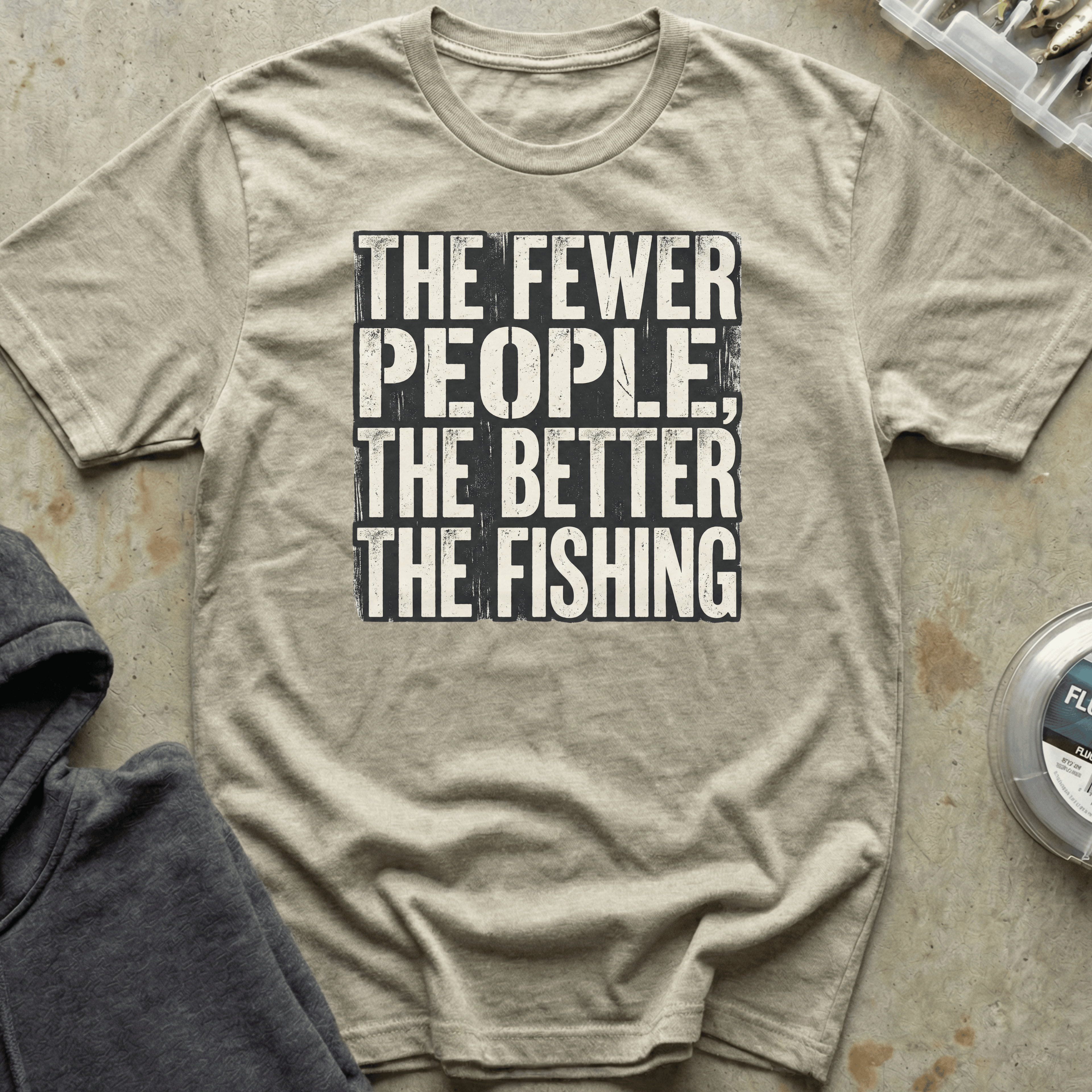 Fewer People Better Fishing Tee