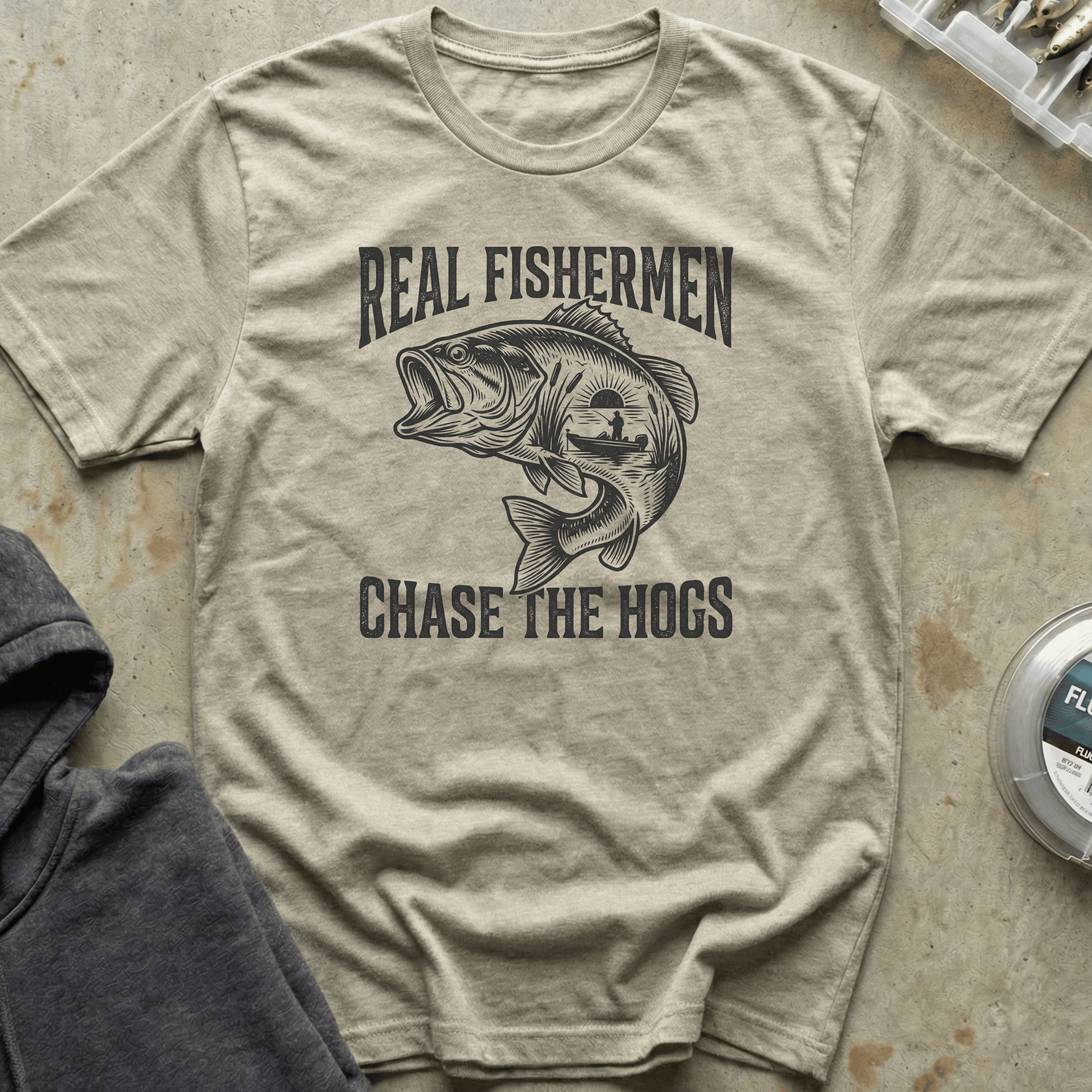 Real Fishermen: Chase Hogs Tee