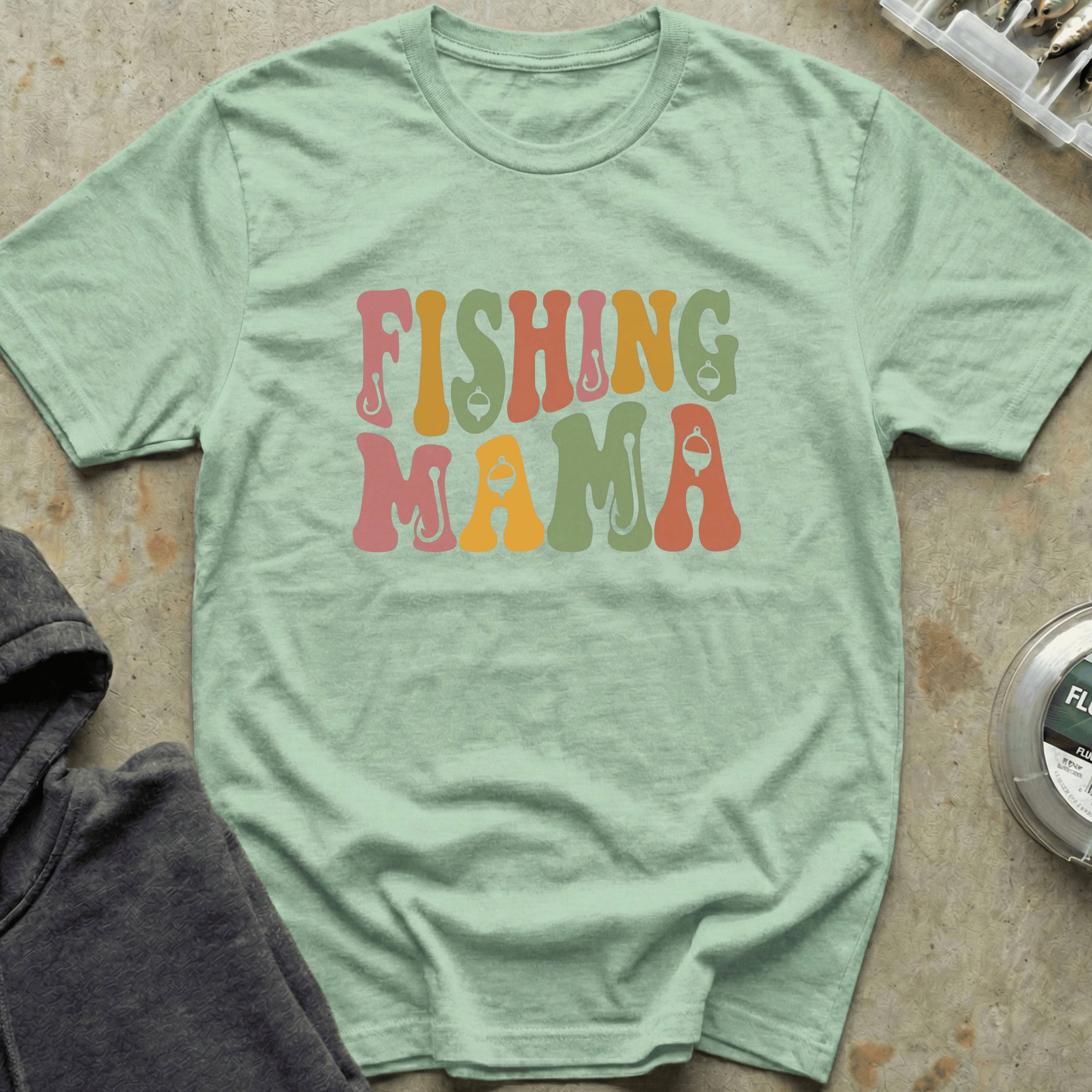 Fishing Mama Retro Tee