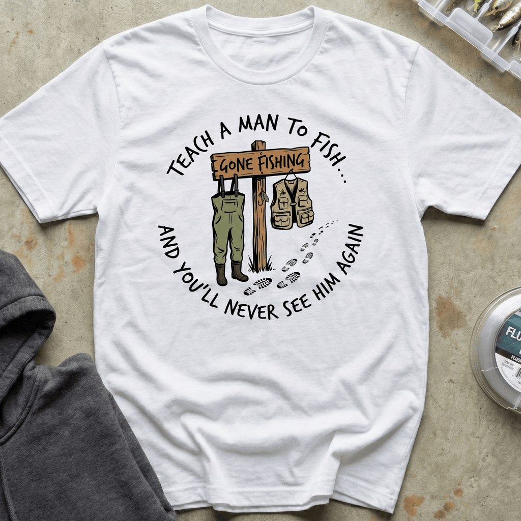 Teach a Man to Fish Tee