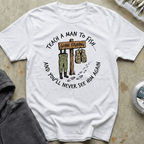 Teach a Man to Fish Tee