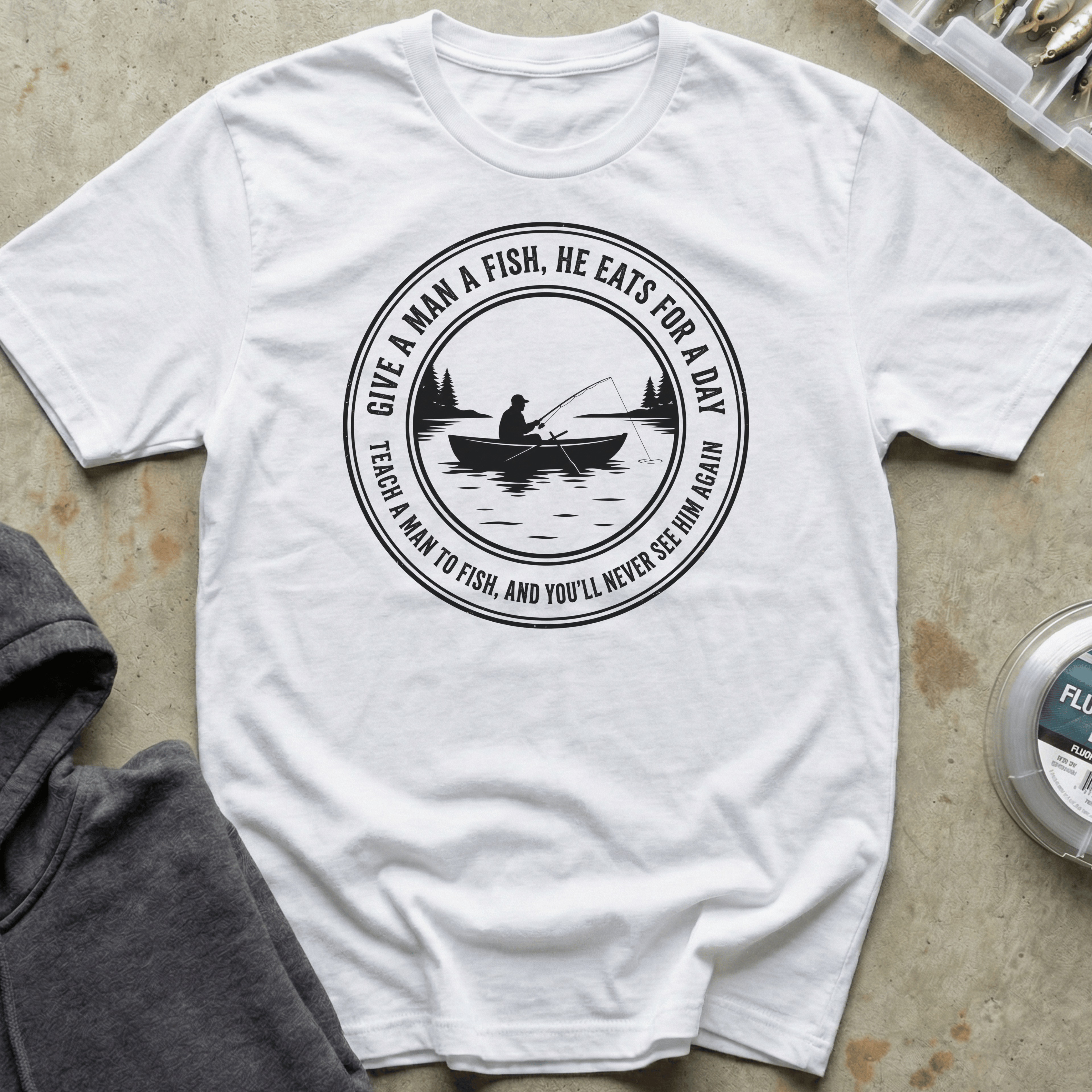 Teach a Man to Fish Tee