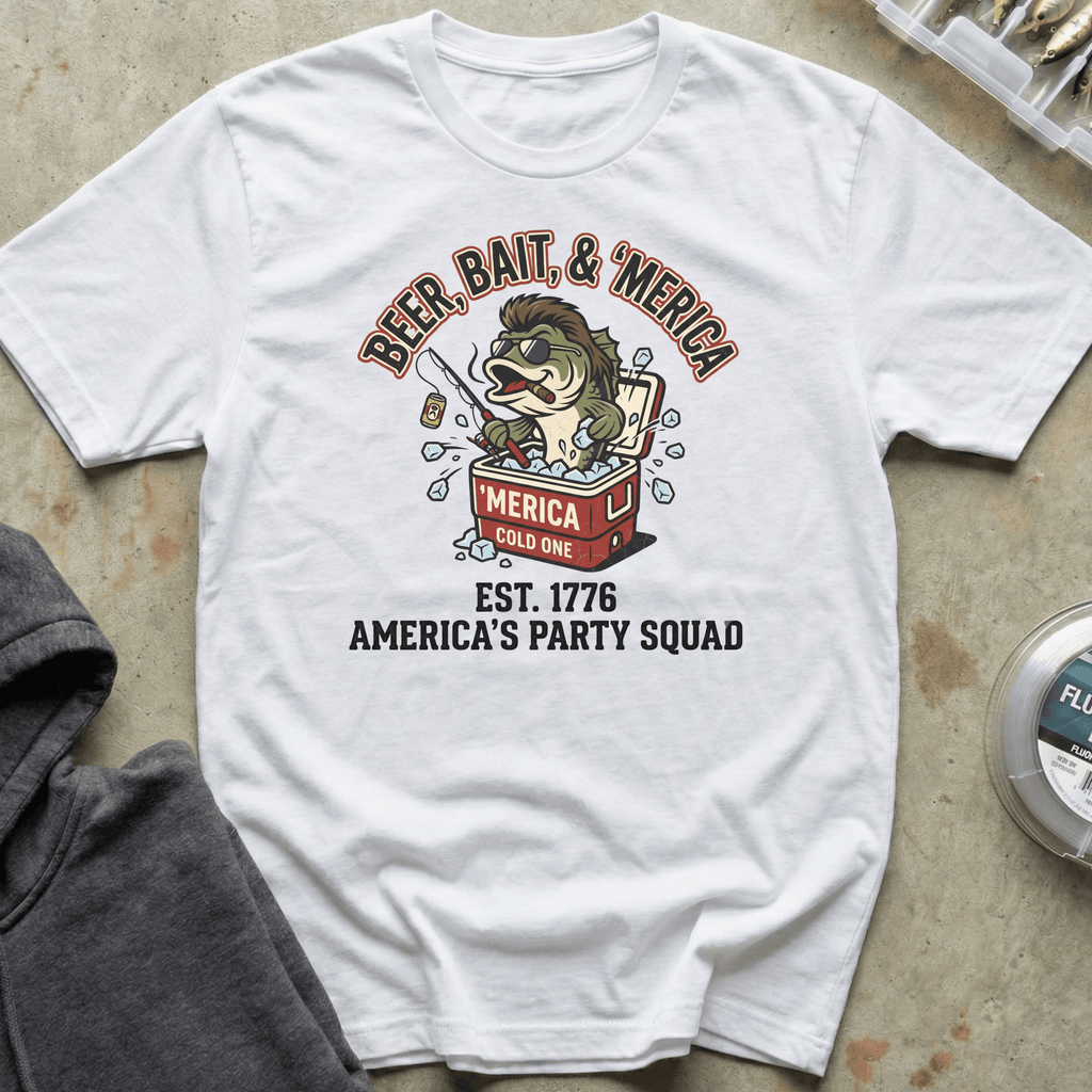 Beer, Bait, 'Merica Tee