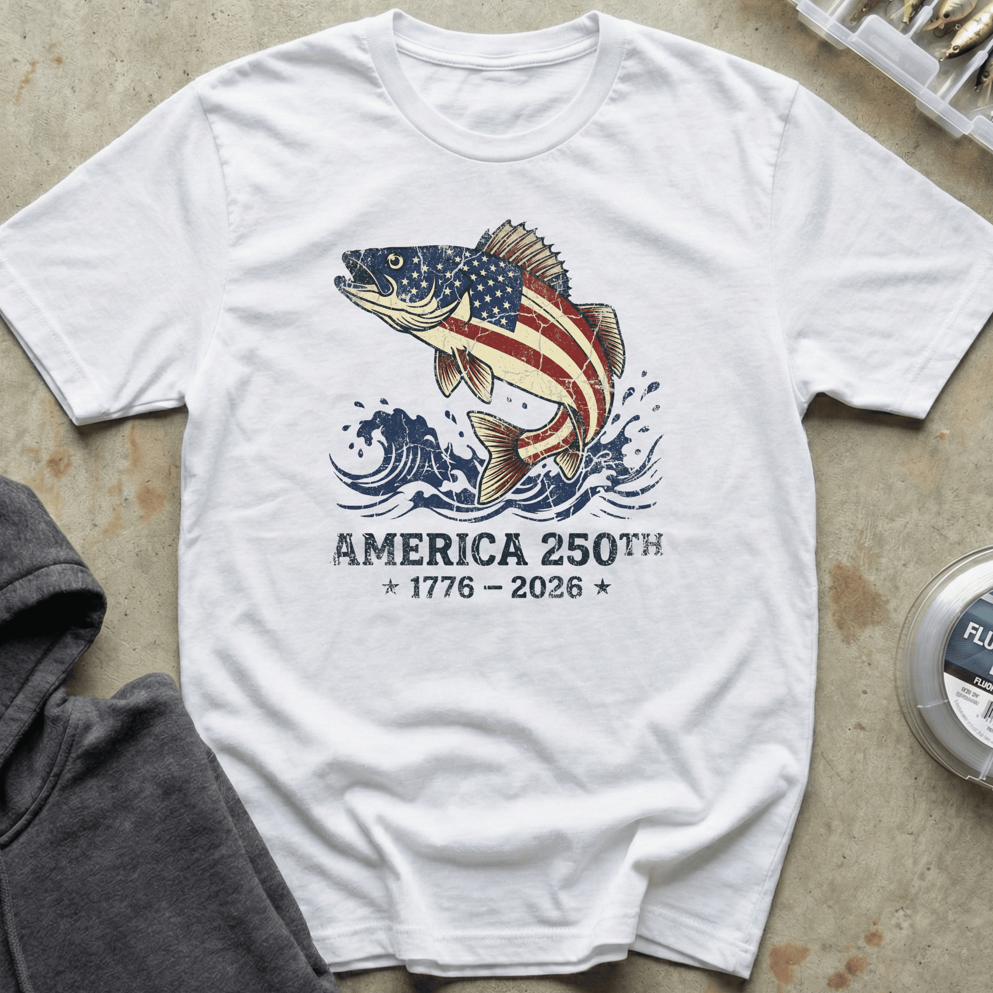 America 250 Walleye Tee